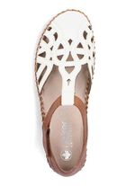 Rieker sandal med kardborrekn&auml;ppning CREME-COGNAC